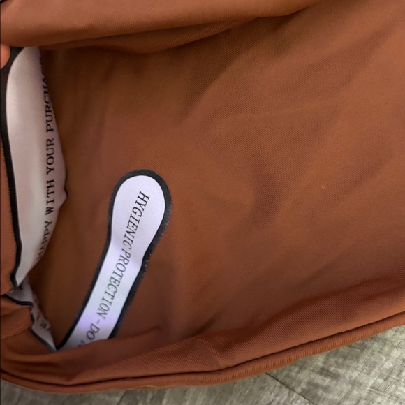 Ark Swimwear Brown Zip One Piece size M - Picture 6 of 9